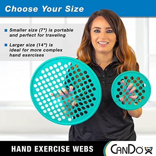 Спортни мрежи за ръце CanDo за физиотерапия, укрепване на захващане и тренировки силова тренировка за ръцете, пръстите и китките,