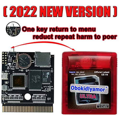 Обокидлямор 2022 Новата Версия на Система на играта касета GB OS V4 Флаш кошница за конзоли за игри Game boy Color GB, GBC; Флаш