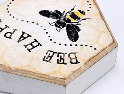 Регистрирай Tstarer в селски стил с размер на отворите кутията от Пчелен дървесина за стени и тапети - Bee-Happy - 6,4 x 5.5 инча