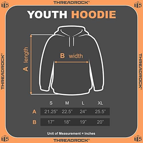 Threadrock Kids Планините на Колорадо Американски Флаг Младежта Hoody С качулка Hoody