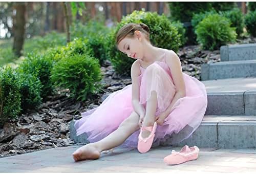 Achiyi/Балетные обувки за момичета, Обувки за Занимания с Балет, туфли за Момичета, Танцови Обувки за Деца, Детска Балетна обувки