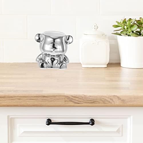 Комплект съдове за готвене Cabilock Керамични Титуляр за Кухненски Прибори Статуя на Мечка в формата на Сърце, Поставка За Съдове,