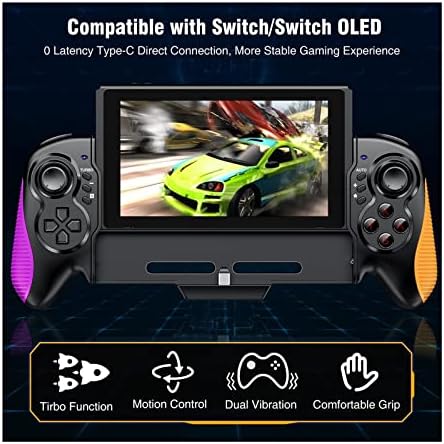 TURIM Видеоигри Switch Gamepads Кабелна Портативен контролер, Съвместим с wi-fi геймпадом Switch (Цвят: Мрежов комутатор)