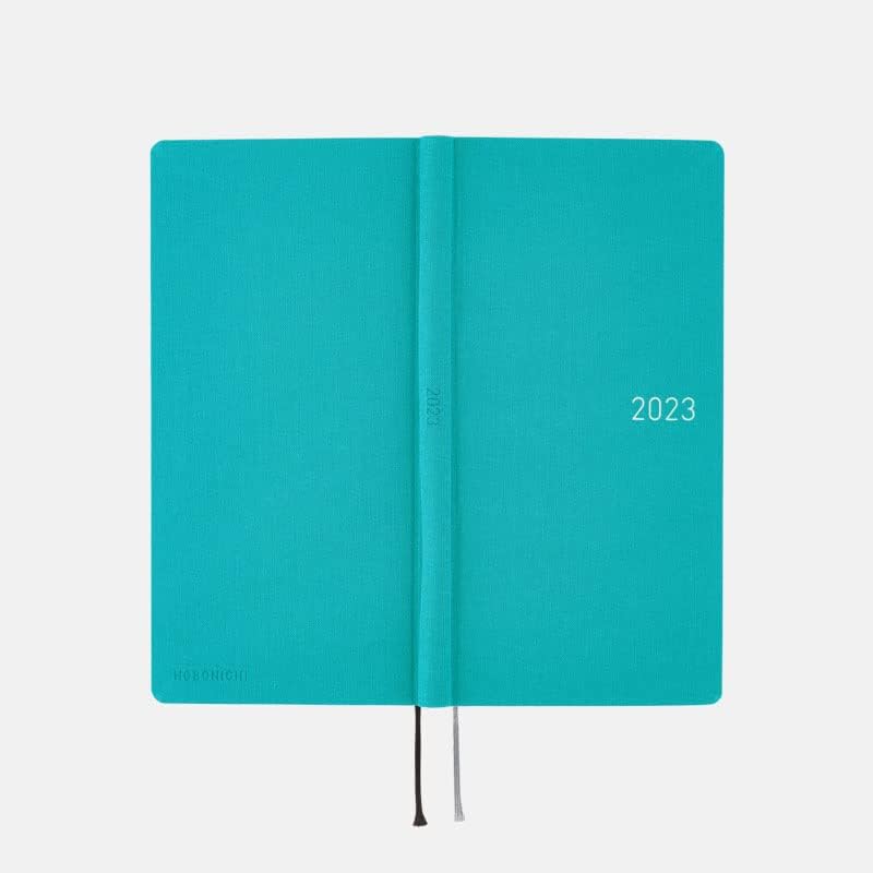 Hobonichi Techo Weeks Mega [Руски /Размер на чантата/ Началото на януари 2023 г.] Цвят: Лагуна