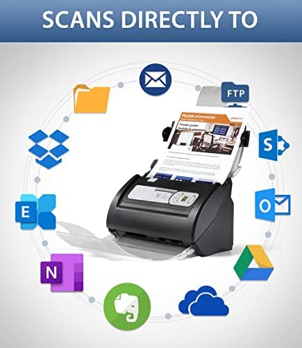 Документи скенер Plustek PSD300 Plus с ADF, директно сканиране в облака, SharePoint, Office 365 и вградена функция за разпознаване