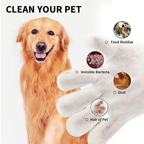 Ръкавици за почистване на домашни любимци Riyanon, Ръкавици За почистване на Кучета, Ръкавици за Чистене на Домашни любимци, почистващи