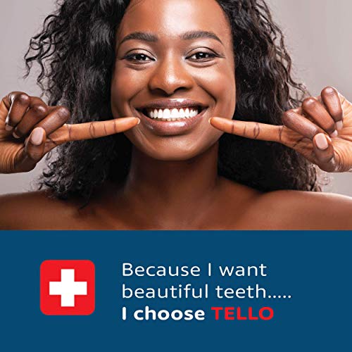 Швейцарската четка за зъби TELLO 3940 Adult Medium за бережной почистване с Ергономична дръжка, с 6 броя