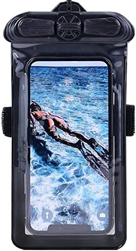 Калъф за телефон Vaxson Черно, Съвместим с водоустойчив калъф Coolpad Cool Play 8 Lite Dry Bag [Без защитно фолио за екрана]