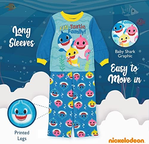Комплект Руното Пижами Свободно намаляване от 2 теми за момчета Nickelodeon' Paw Patrol | Baby Shark