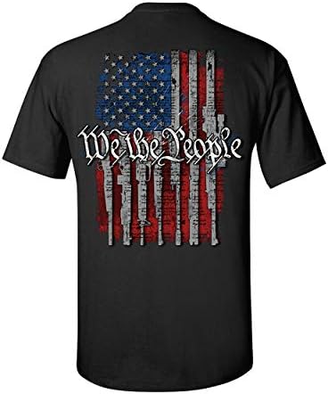 Patriot Pride Collection Колекция We The People Тениска с къс ръкав с флага на сащ