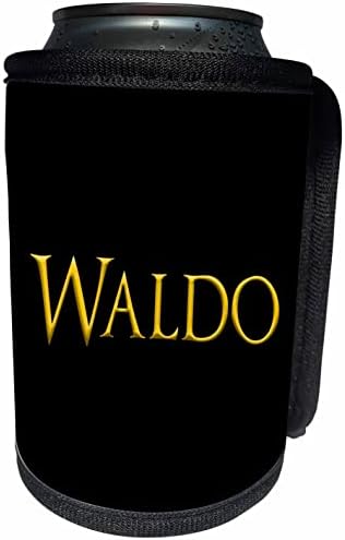 3дРоуз Уолдо най-популярното име за момче в Америка. Свети жълт цвят. - Опаковки за бутилки-охладители (cc-364517-1)