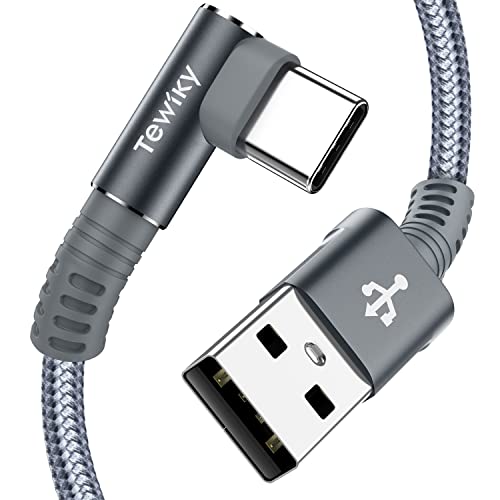 Актуализирани 6-подножието USB кабели C (2 комплекта), кабел за бързо зареждане Type C 3 Ампер, бърза синхронизация на данни с USB-A