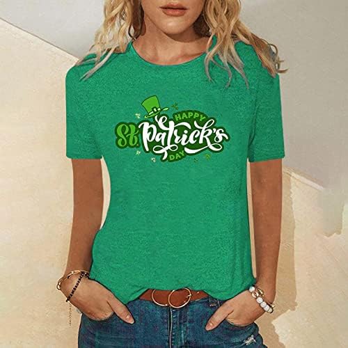 Зелени Ризи на Деня на Св. Патрик, Женска Тениска С Къс ръкав, Сладка Тениска Y2k, Блузи За момичета, Тениска С кръгло деколте,