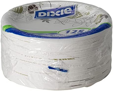 Чинии Dixie Ux7wsct, тежка категория, 6-7 / 8 инча, 500 / Ct, пътеки / бял