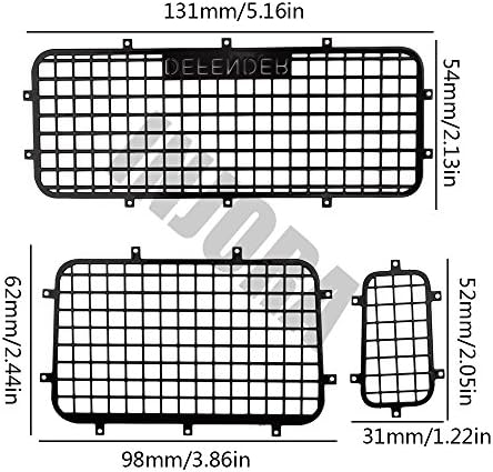INJORA RC Метална Прозорец на Окото Защитна Мрежа с Лого на марката за 1/10 RC Писта колата TRX-4 TRX 4