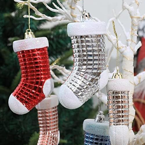 PRETYZOOM Коледни Чорапи Персонализирани Празнични Окачени Чорапи Коледно Дърво Украса за Семейна Почивка на Коледно Парти Декор