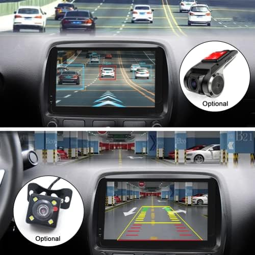 Автомобилна стерео ABUWU за Chevrolet Camaro 2010-2015, 9-инчов автомобилен Мултимедиен плейър с докосване на екрана Android 10,0 с автоматична GPS навигация CarPlay WiFi Bluetooth FM радио 4 + 64G