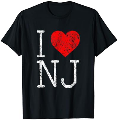 Аз Обичам Тениска от Ню-Джърси, Щата Ню Джърси, Родния град, Реколта Тениска с градина