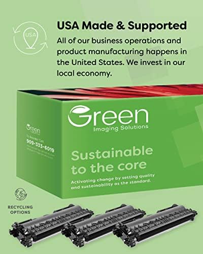 Green Imaging Solutions САЩ Подмяна на касетата с рециклирана касета за Lexmark 52D1000 - Черно, с най-висока доходност 6000 страници