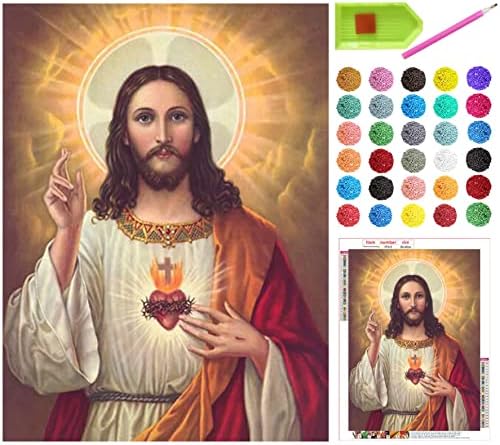 Религиозната Серия 5D Комплекти за рисуване диаманти Направи си сам, Пълна с Бормашина, Бродерия Кристали, Художествена Бродерия