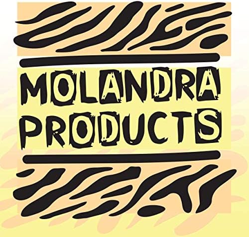 Molandra Products приживление - Хэштег 20 грама Бяла Бутилка за Вода от Неръждаема Стомана с карабинер, Бяла