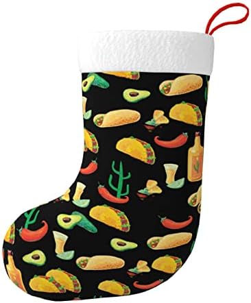 Коледни Чорапи Augenstern, Мексикански Безшевни Хранителни Двустранни Чорапи За Окачване На Камината