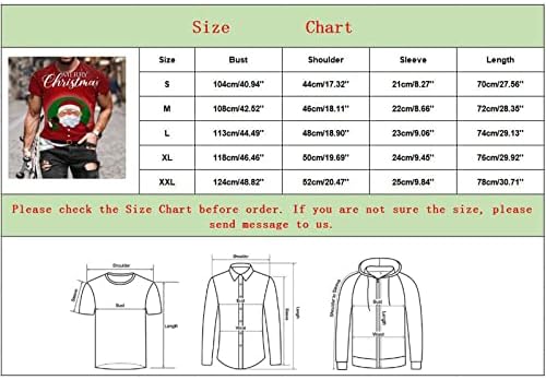 XXBR Коледни мъжки тениски, Солдатские Блузи с къс ръкав, 3D Коледен принт под формата на Снежинки и Дърво, вечерни графични Тениски