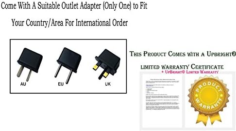 Адаптер UpBright 12 v ac/dc, който е Съвместим с Преносим DVD плейър Pyle PDV156BK 17,9, 12 vdc, 1500 mah, Модел на батерията TEKA024-1202000UK,