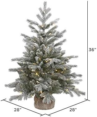 Изкуствена Коледна елха Vickerman 36 от Матирана Соболиной Бор, Прозрачни тела Dura-Lit® - Коледна елха Изкуствена Соболиной бор