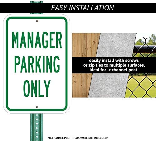 Само ъглова паркинг | Паркинг знак от толстостенного на алуминий с размер 12 X 18 инча, Защитен От ръжда | Защитете Вашия бизнес