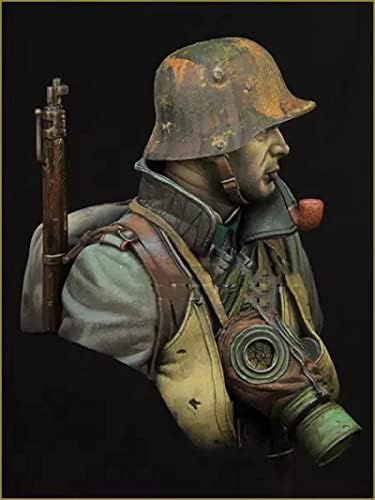 ETRIYE 1/10 Модел Бюст на Героя От смола Войник-Командоси Времето на Първата световна война, Монолитен под налягане Модел Бюст,