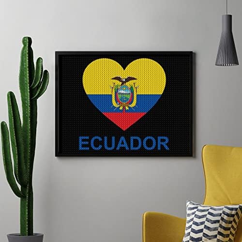Любовта Еквадор Диамантена Живопис Комплекти 5D направи си САМ Пълна Тренировка Планински Кристал Изкуство Стенен Декор за Възрастни