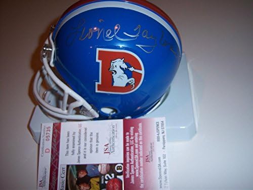 Мини-Каска с автограф Лайонела Тейлър Denver Broncos T/b Jsa / coa - Мини-каски NFL с автограф