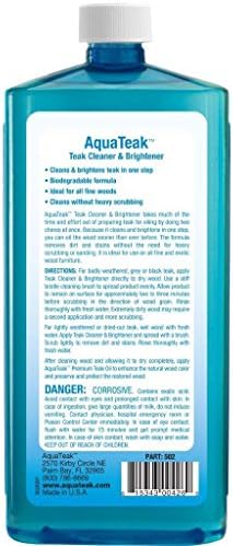 Патентована AquaTeak 24-инчов душ пейка от тиково дърво Малуку с рафт и двухступенчатым набор от продукти за грижа AquaTeak