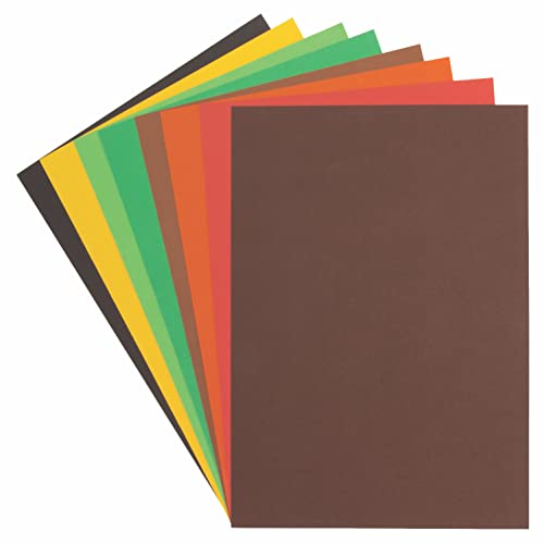 Baker Ross Woodland Paper & Card Pack формат А4 - Пакет от 100 цветни аксесоари за детско творчество, което е идеално за практикуване