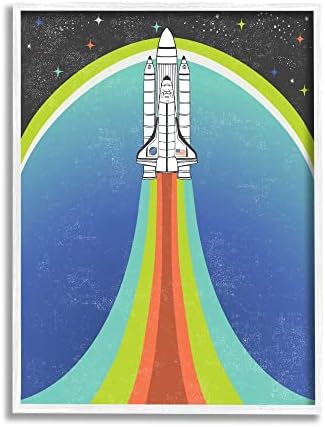 Ракета кораб Stupell Industries, Взлетающий в открития Космос с Раиран Дизайн, Дизайн Каролин Альфредс