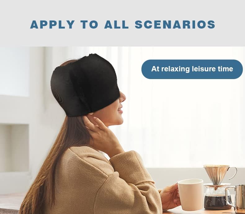 Ледено студена обвивка на главата от мигрена UNNISA CARE - Облекчаване на главоболието с помощта на студена и топла терапия-Еластично
