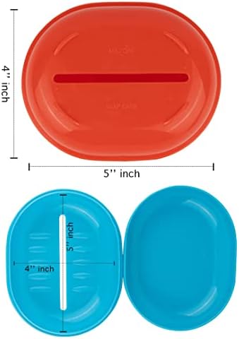 AEJESOP Пътен Контейнер за Сапун от 2 теми, Преносим Калъф За Сапун