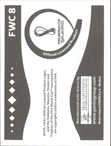 Търговската картичка Мини стикер Стадион на име Ахмад Бин Али на световната Купа Панини 2022 в Катар FWC8 Търговска картичка Мини