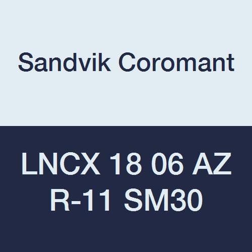 Твердосплавная фрезоване плоча е sandvik Coromant T-MAX тип LNCX, Правоъгълна форма, марка SM30, Без покритие, LNCX1806AZR11, дебелина
