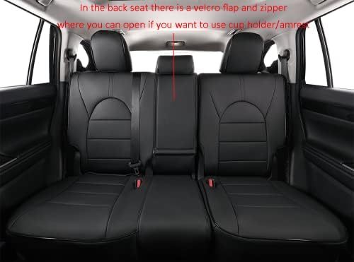 Калъфи за автомобилни седалки EKR Custom Fit 4Runner за избор на Toyota 4Runner 2011-2023 (3-рядная модел) - Пълен комплект, Кожа
