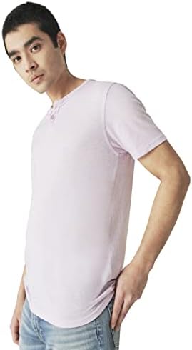 Мъжки t-shirt Lucky Brand с Къс ръкав Venice Burnout С Вырезанным деколте