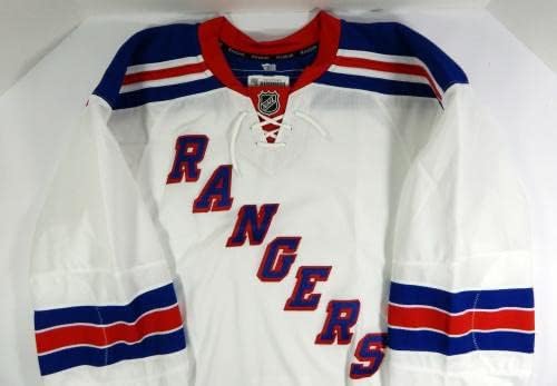 Ню Йорк Рейнджърс Е Детска Бяла Риза 58 DP39134 - Използваните В играта тениски НХЛ