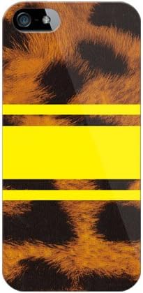 Втора кожа ROTM Леопард Жълт цвят (прозрачни) Дизайн от ROTM/за iPhone 5/au AAPIP5-PCCL-202-Y389