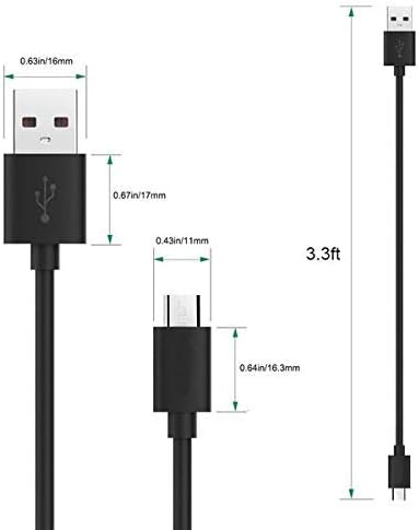 Бързо зареждане microUSB Кабел е Съвместим с Samsung SM-в c5000 и осигурява висока скорост на зареждане! (5 фута / 1.5 М)