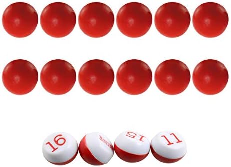 ITRROLLE Tally Peas 1 Комплект на Червени и Бели Пластмасови Топки за Броене на гласовете за Горохового басейна Kelly Pool