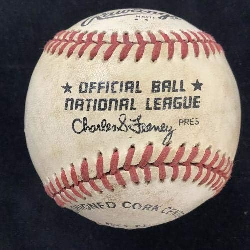Уоли Бергер Подписа бейзболен топката Фини Бостън Брейвз Джайентс Редс С Автограф от JSA - Бейзболни топки С Автографи