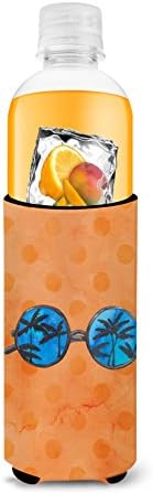 Carolin's Treasures BB8178TBC Слънчеви Очила, оранжева, на Точки, За обнимания Високо Момче, Оранжево, Може да се Пере в перална