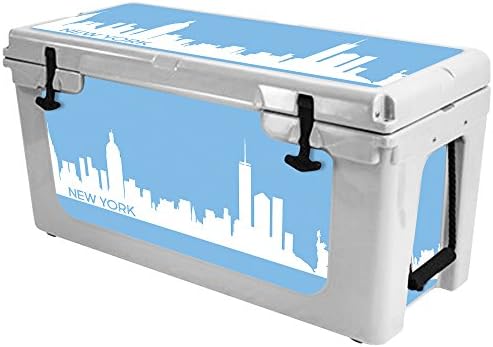 Калъф MightySkins (охладител в комплекта не са включени), Съвместим с охладител RTIC 65 (модел 2017 г.) - Ню Йорк | Защитно, здрава