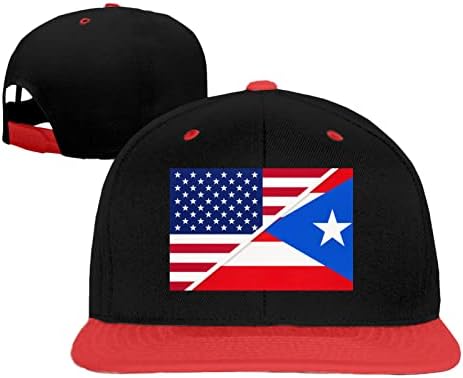 Флаг Пуерто Рико и американския Флаг, Хип-Хоп Шапки, бейзболни Шапки за Момчета и Момичета, Приталенные Шапки, бейзболни Шапки